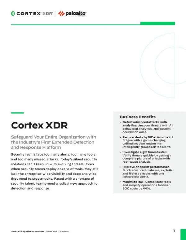 Cortex XDR: Safeguard Your Entire Organization Novalis